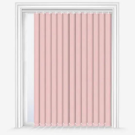 Elba Wildrose Pink Vertical Blinds