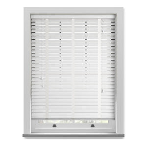 Frosted White Grain With Cotton Tapes Faux-Wood