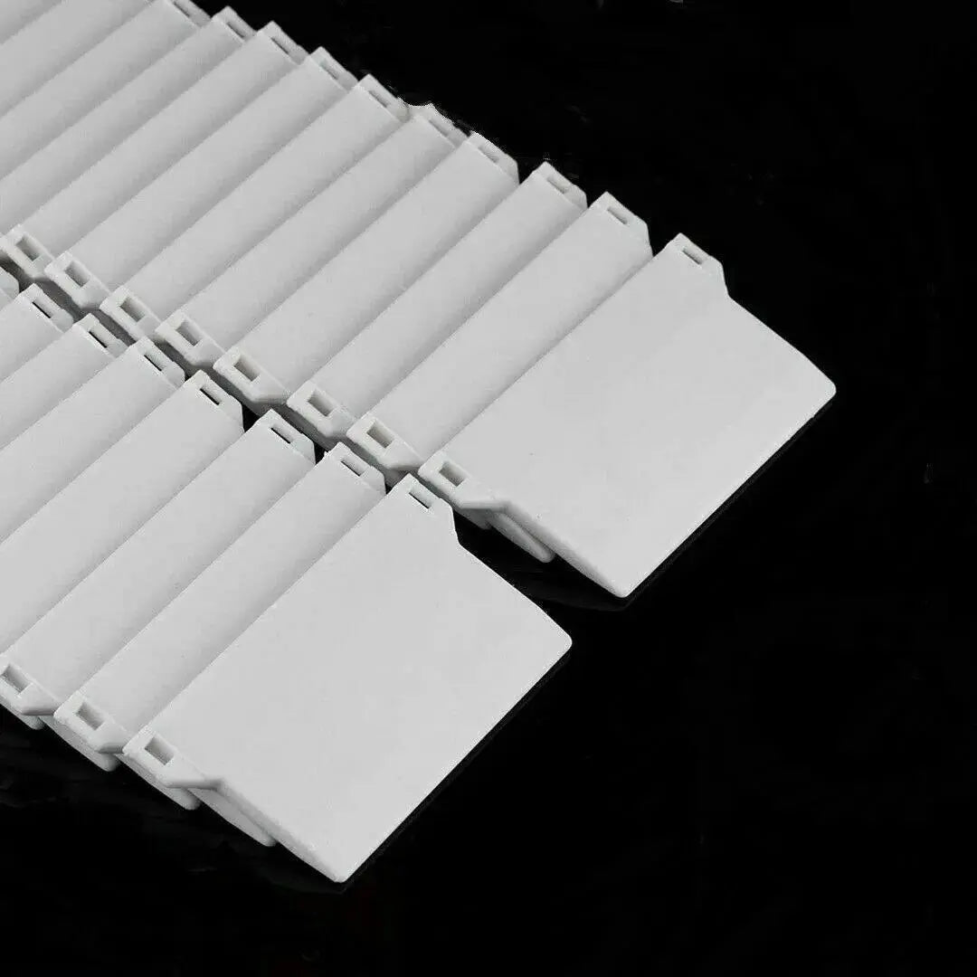 Chainless Vertical Blind Bottom Weights 89mm Pack of 10 White UV Resistant Plastic Slat Weights for Chainless Vertical Blind Bottom Weights 89mm Pack of 10 White UV Resistant Plastic Slat Weights for