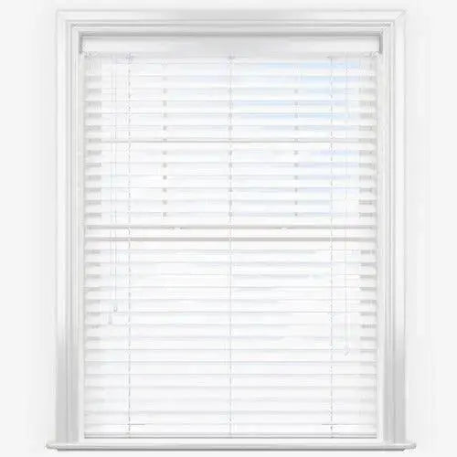 White Faux Wood Blinds-Venetian Blind - Vertical Blind Parts