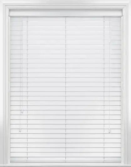 White Faux Wood Blinds-Venetian Blind - Vertical Blind Parts